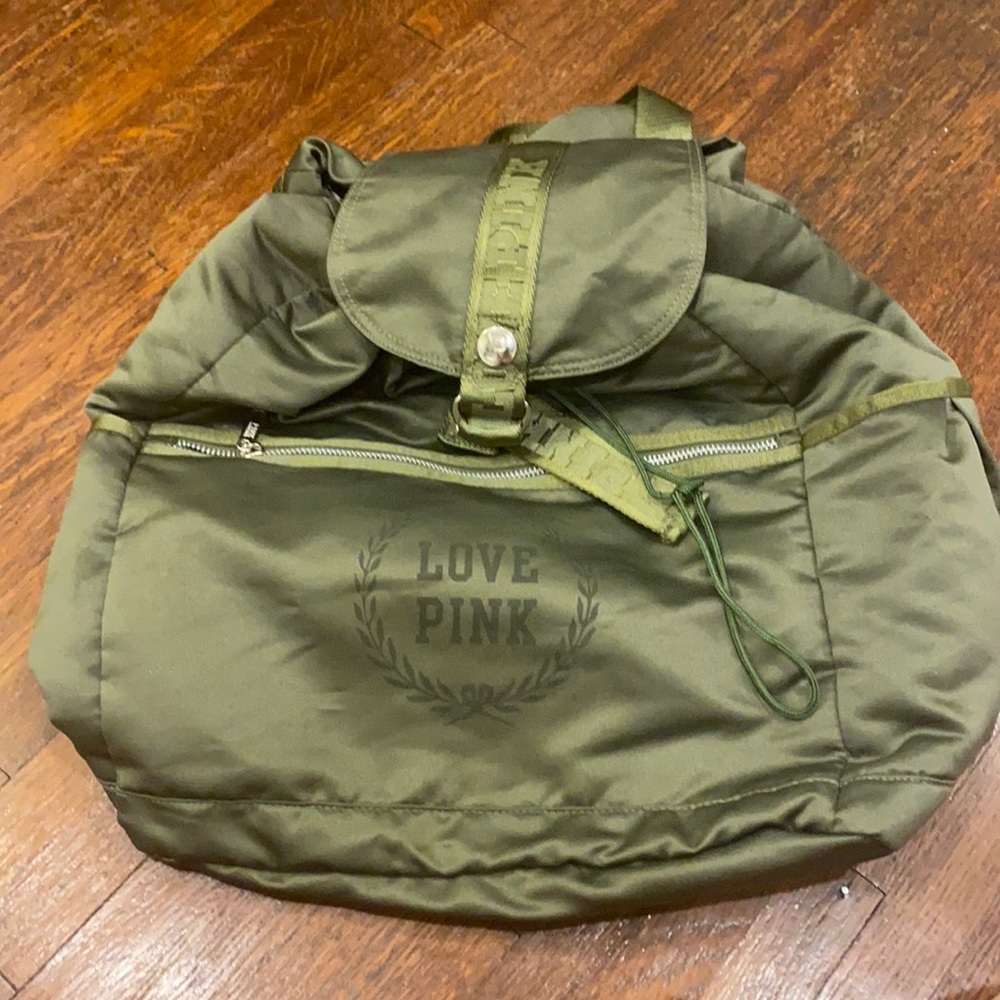 Army green PINK backpack